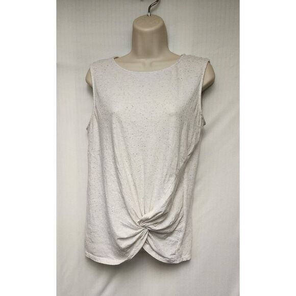 Loft Outlet Sleeveless Knotted Hem Top Size Small - Picture 2 of 5